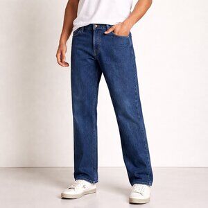 7 For All Mankind Austyn Jeans 34x34 Relaxed Straight Medium Wash 100% Cotton